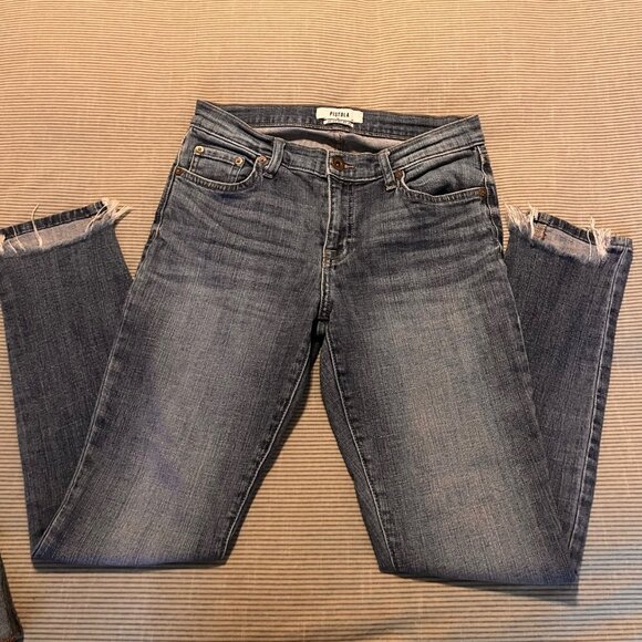 Pistola Cropped Jeans | Medium Wash | Size 27 | Made in USA | Barely Worn - Picture 1 of 4